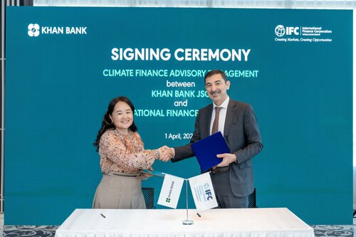 Ногоон эдийн засгийн хөгжлийг дэмжихээр ХААН Банк ОУСК-тай хамтран ажиллана